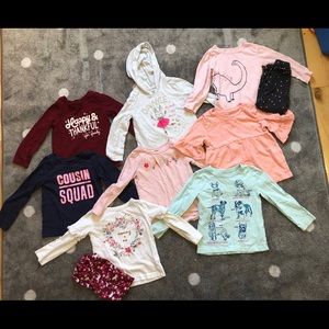 Lot of 2T long-sleeved shirts